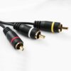 New Premium 3FT 3.5mm AUX Plug to 3 RCA male AUX Composite Audio Video OFC cable 35MRCA3