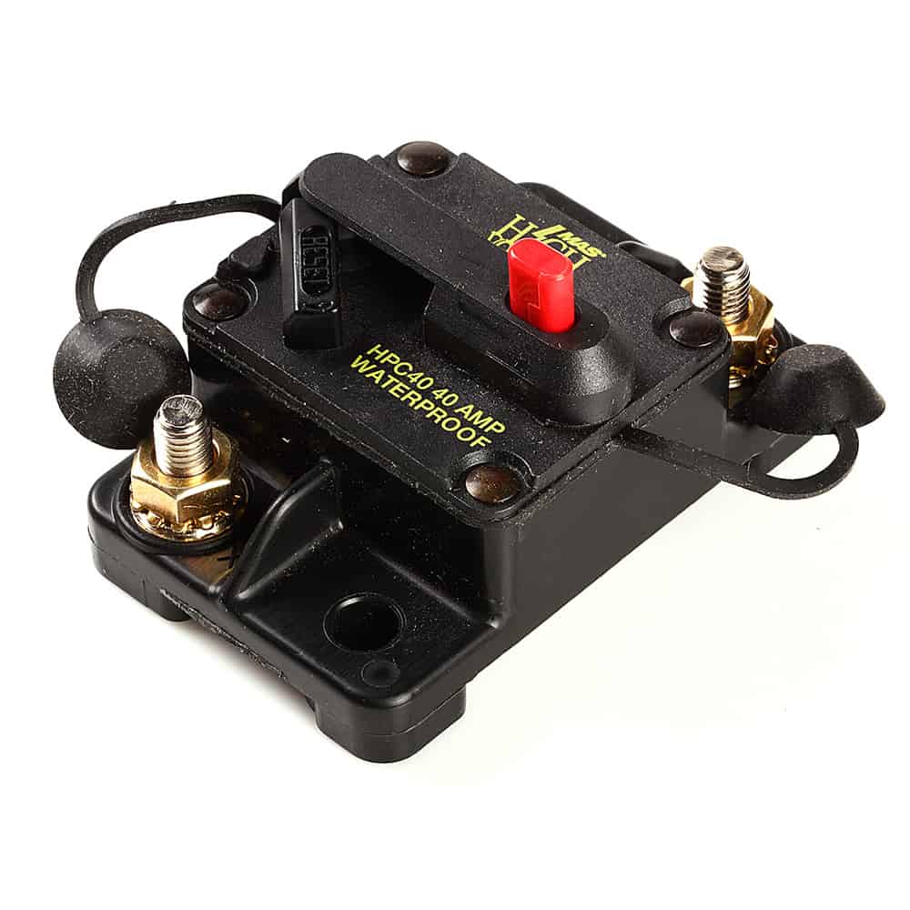 Car Auto Marine Inline Circuit Breaker 40 Amp Manual Reset Audio Fuse Holder 40a Hpc40