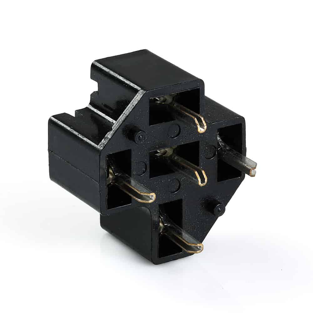 RELAY SOCKET WITH CONNECTORS (SOLDER PIN CONNECTOR) 5 PIN MGSB9