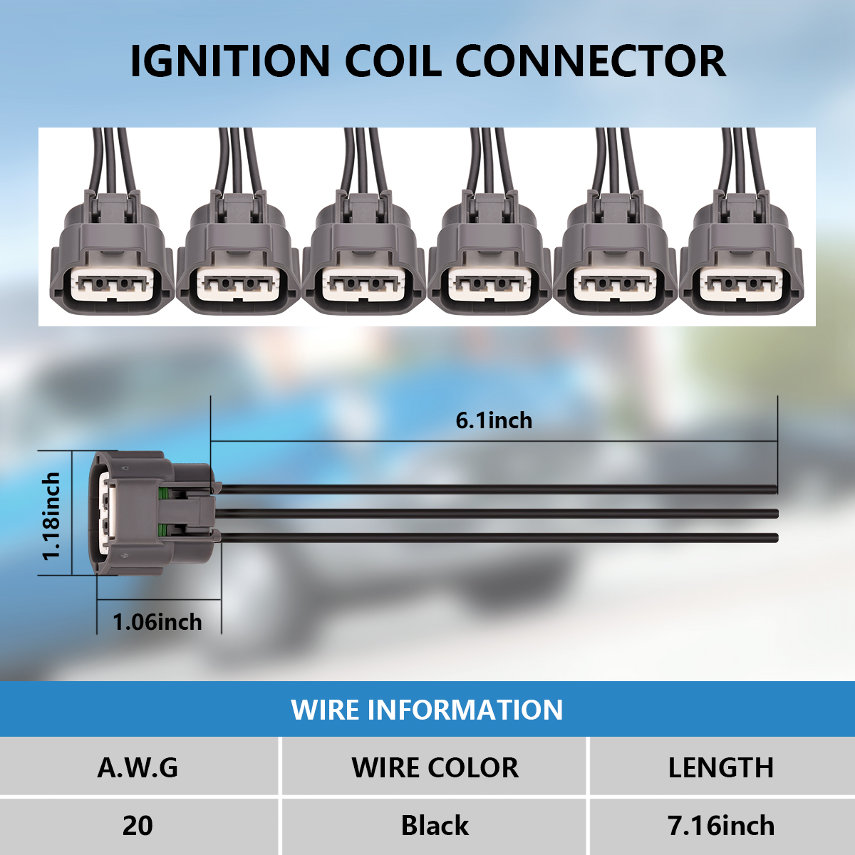 thumbnail image 2 of 6 Ignition Coils & 6 Spark Plugs Set For Nissan Maxima, Murano, Pathfinder, Infiniti - Carbole UF349 2 of 4